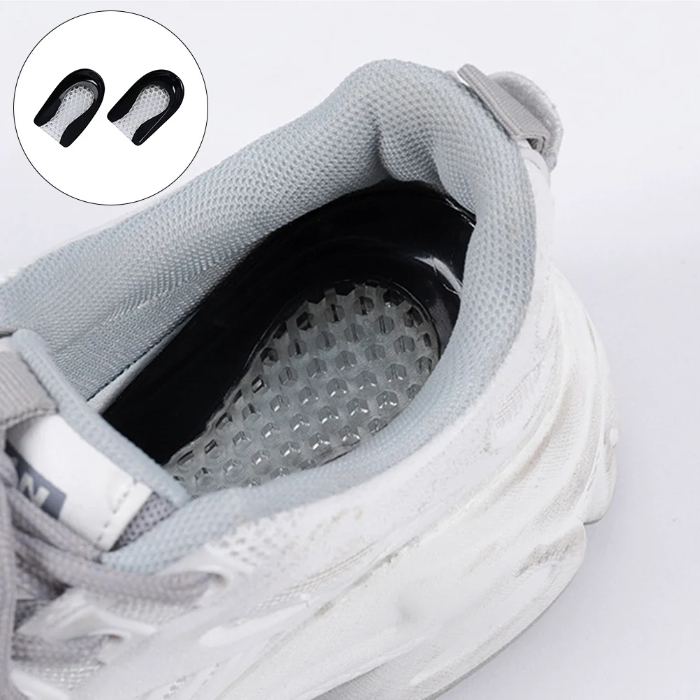 2 قطعة منصات العسل تنفس نصف حجم إدراج للأحذية الرياضية كعب أسود لتخفيف الآلام وسادة وسادة للأحذية #3