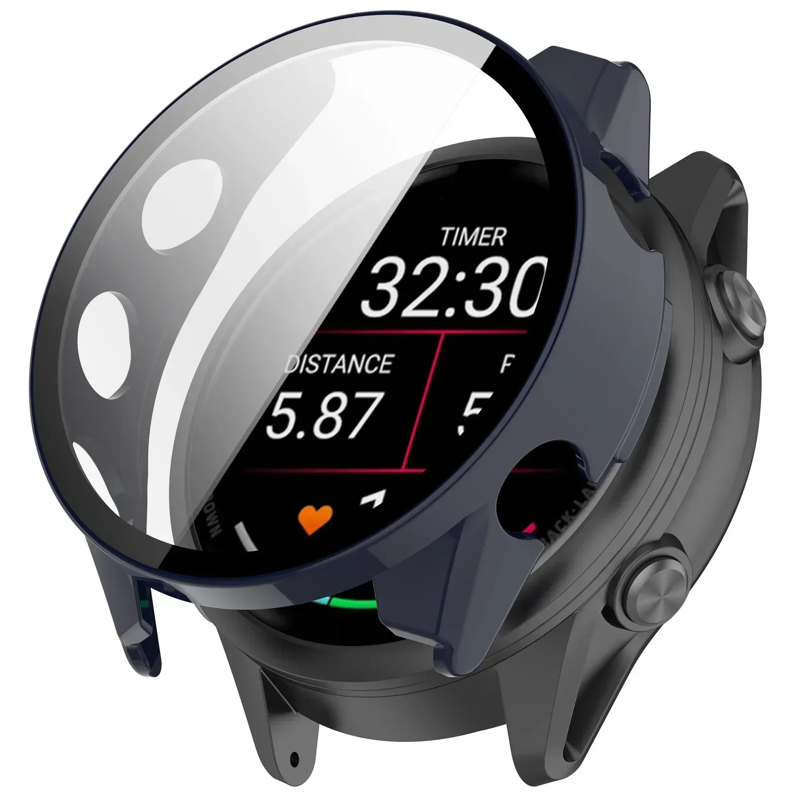 زجاج + حافظة لهاتف Garmin Forerunner 970 570 42 مم 47 مم 965 265 165 غطاء حماية لشاشة الكمبيوتر الشاملة Venu 3/Vivoactive 5