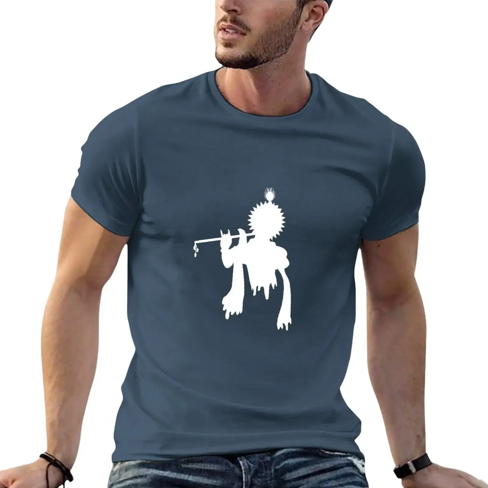 Lord Krishna T-shirt Design T-Shirt plus size tops kawaii clothes boys whites mens big and tall t shirts