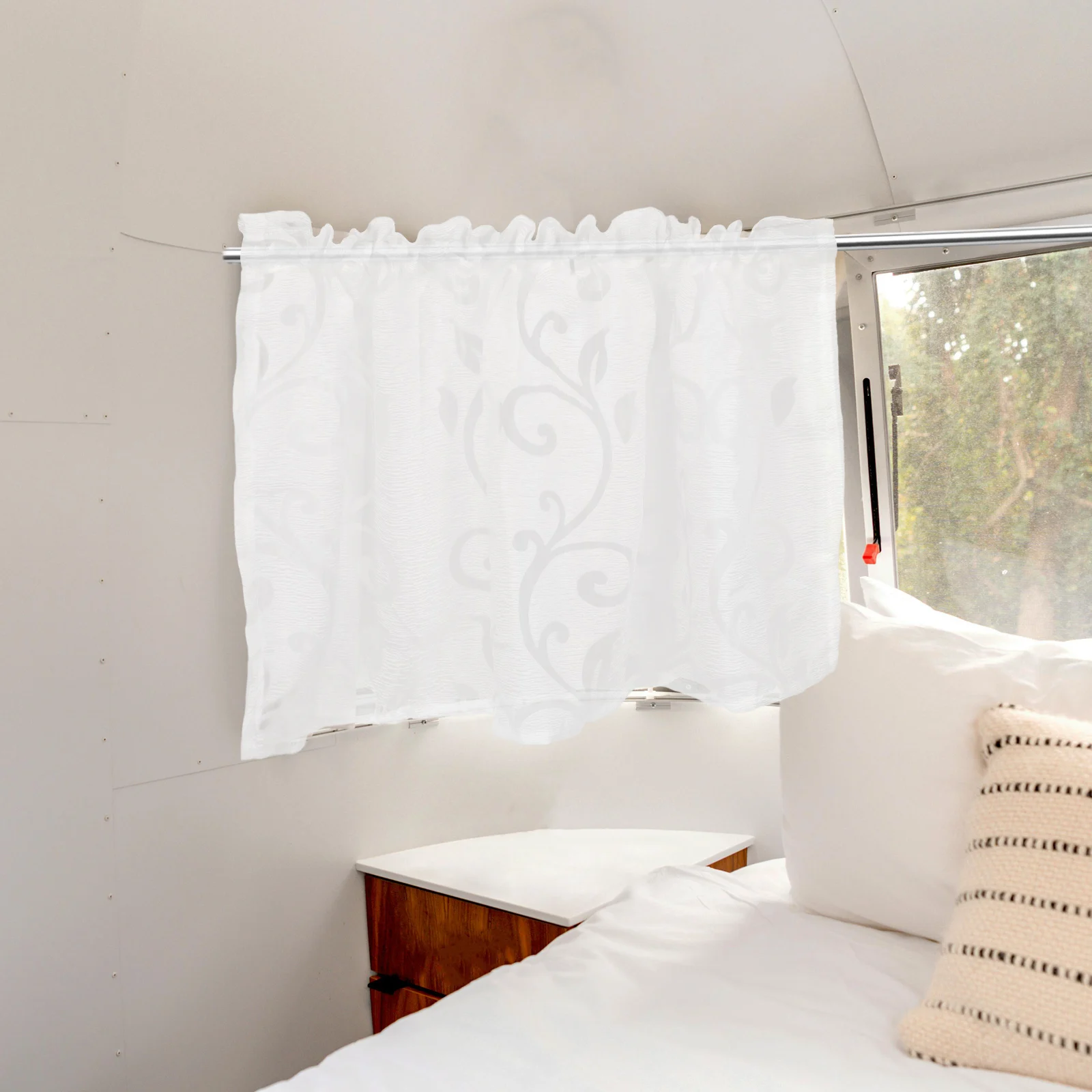 

Half Curtain Short Window Curtains Coffee Kitchen Small Pocket Cafe for Seersucker