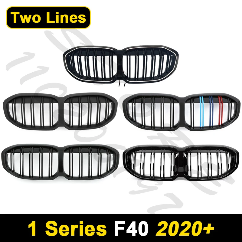 for 2020+ F40 1-Series BMW 118i 120i 128ti 135i 116d 118d 120d 128e Bumper Mesh Racing Kidney Grille - view 3