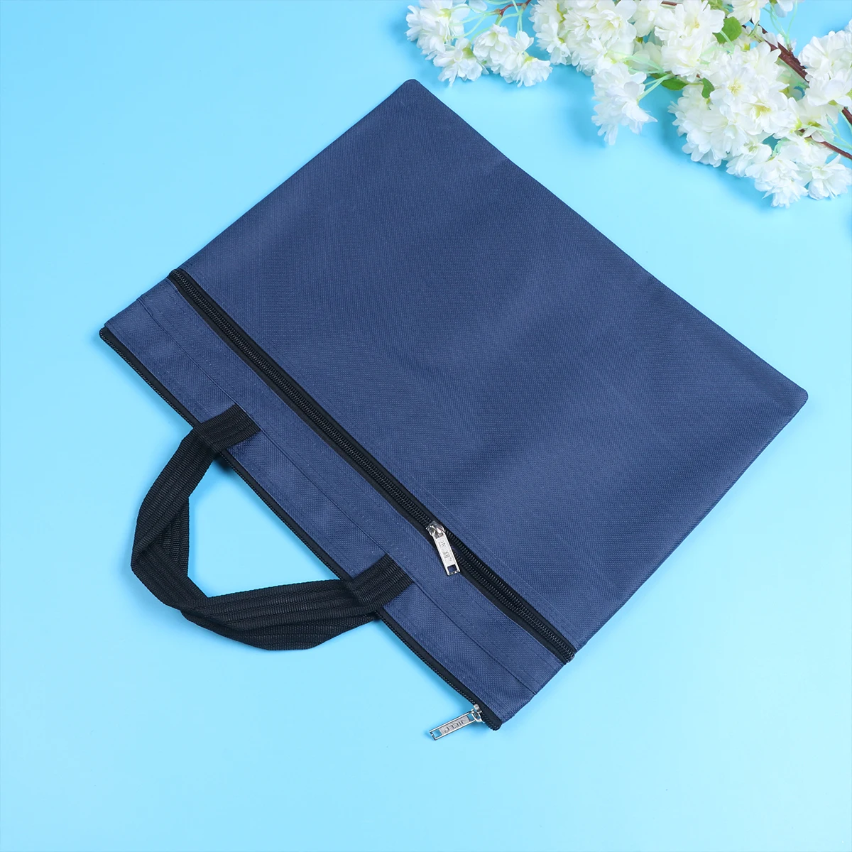 

A4 Document Bag Waterproof Portfolio ganizer Business File Holder Tote Zipper Briefcase Storage Case Travel Office Use