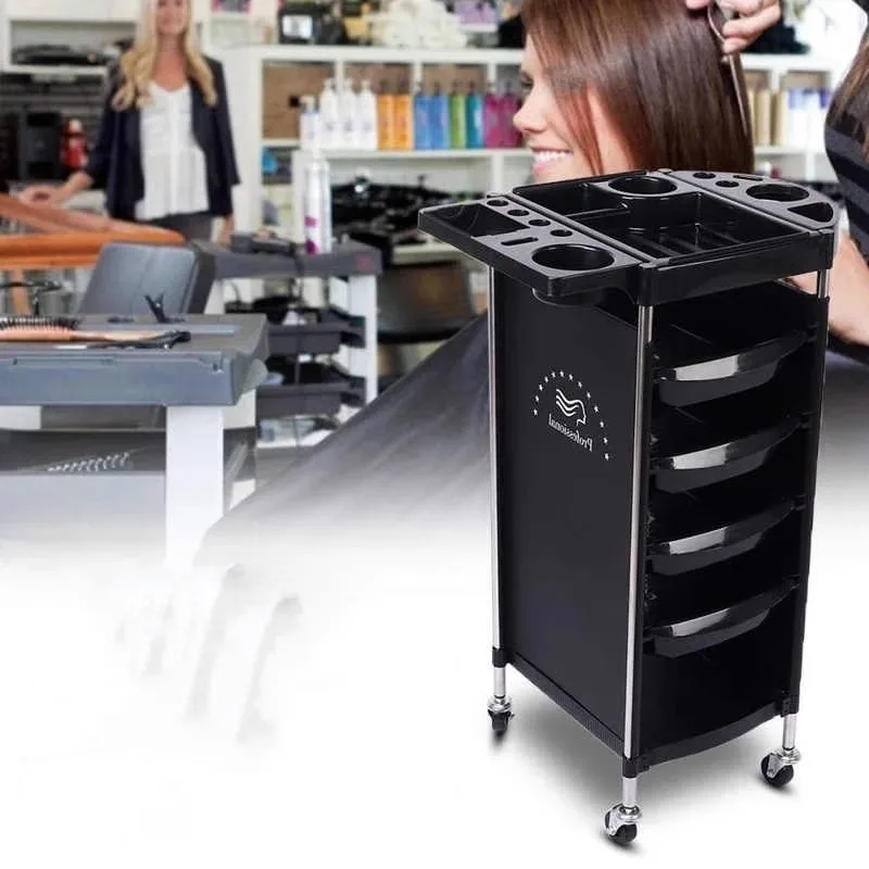 Storage Hair Salon Trolley Manicure Wheels Medical Makeup Salon Trolley Cart Rolling Carrello Estetica Salon Furniture HD50TC