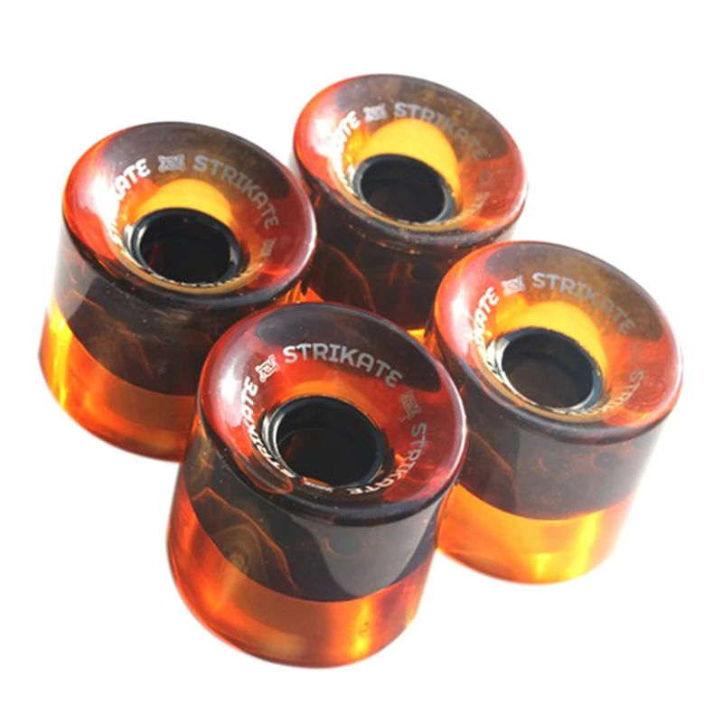 STRIKATE 4 unidades 60X45mm rodas de skate Cruiser rodas PU rodas de prancha longa rodas Cruiser