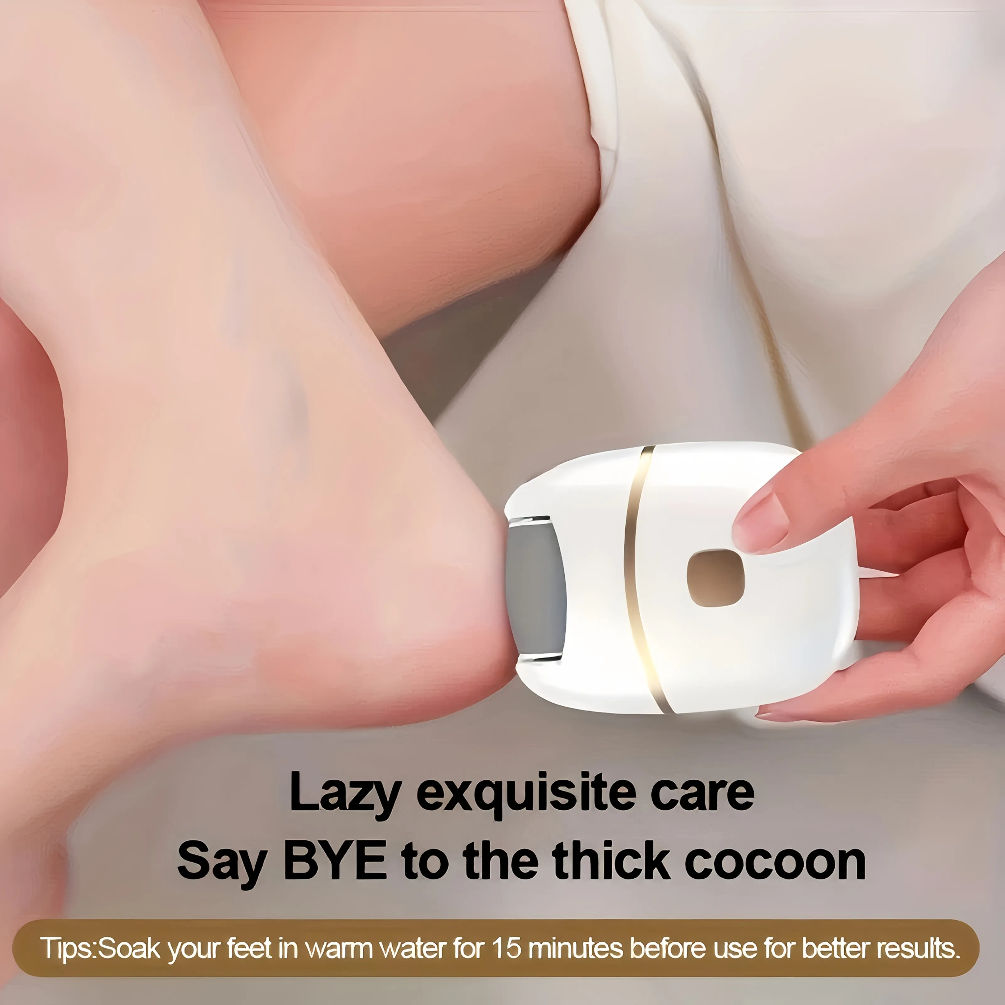 مجموعة أدوات إزالة مسامير القدم الكهربائية القابلة لإعادة الشحن، للعناية بالقدم مع 3 رؤوس قابلة للتبديل #2