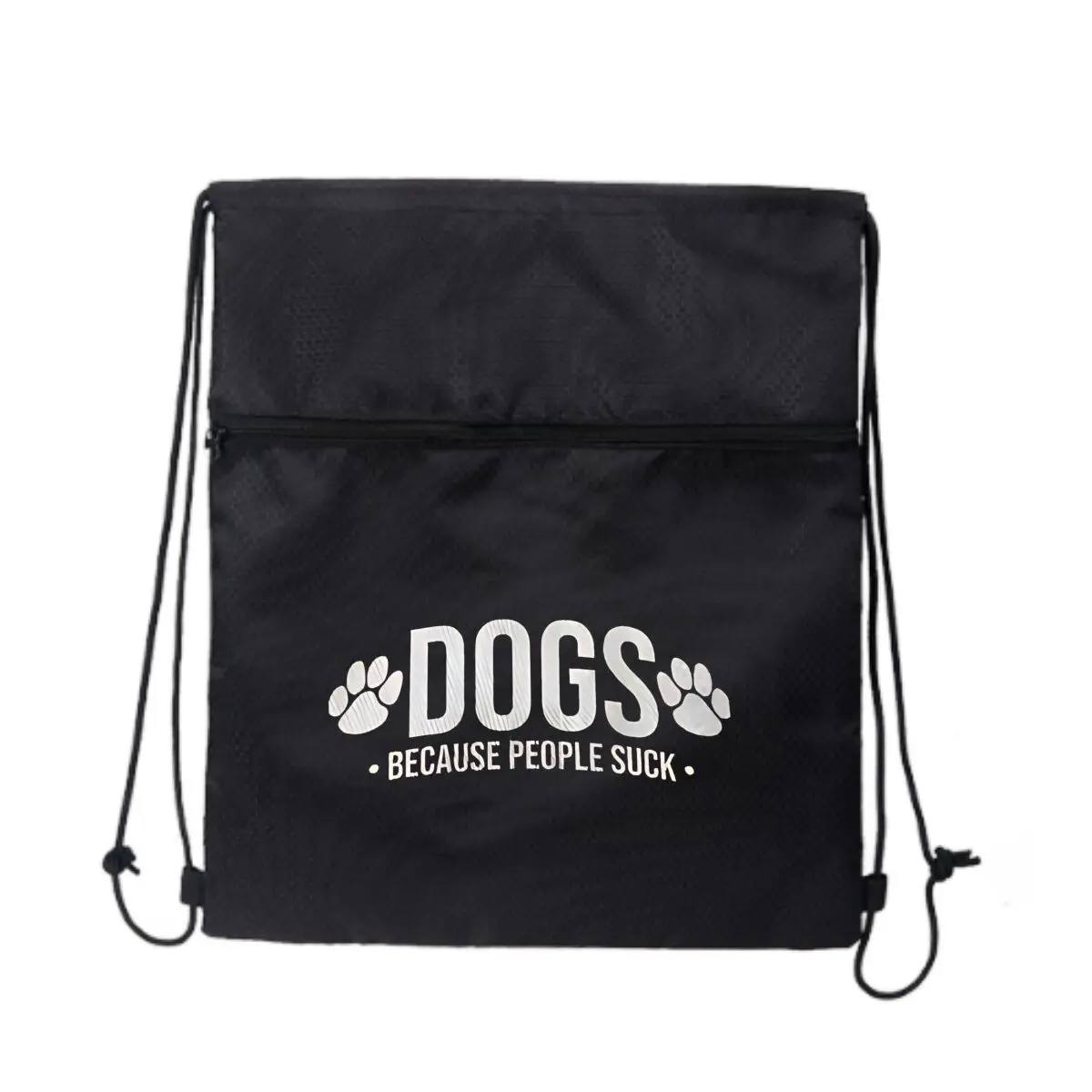 

Сумка на шнурке с несколькими карманами и застежкой-молнией «Собаки, потому что людей сосут», сохраняйте свои вещи, организован