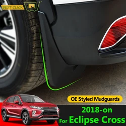 Set Molded Mud Flaps For Mitsubishi Eclipse Cross 2018 -2025 Mudflaps Splash Guards Flap Mudguards Fender Front Rear 2019 2020