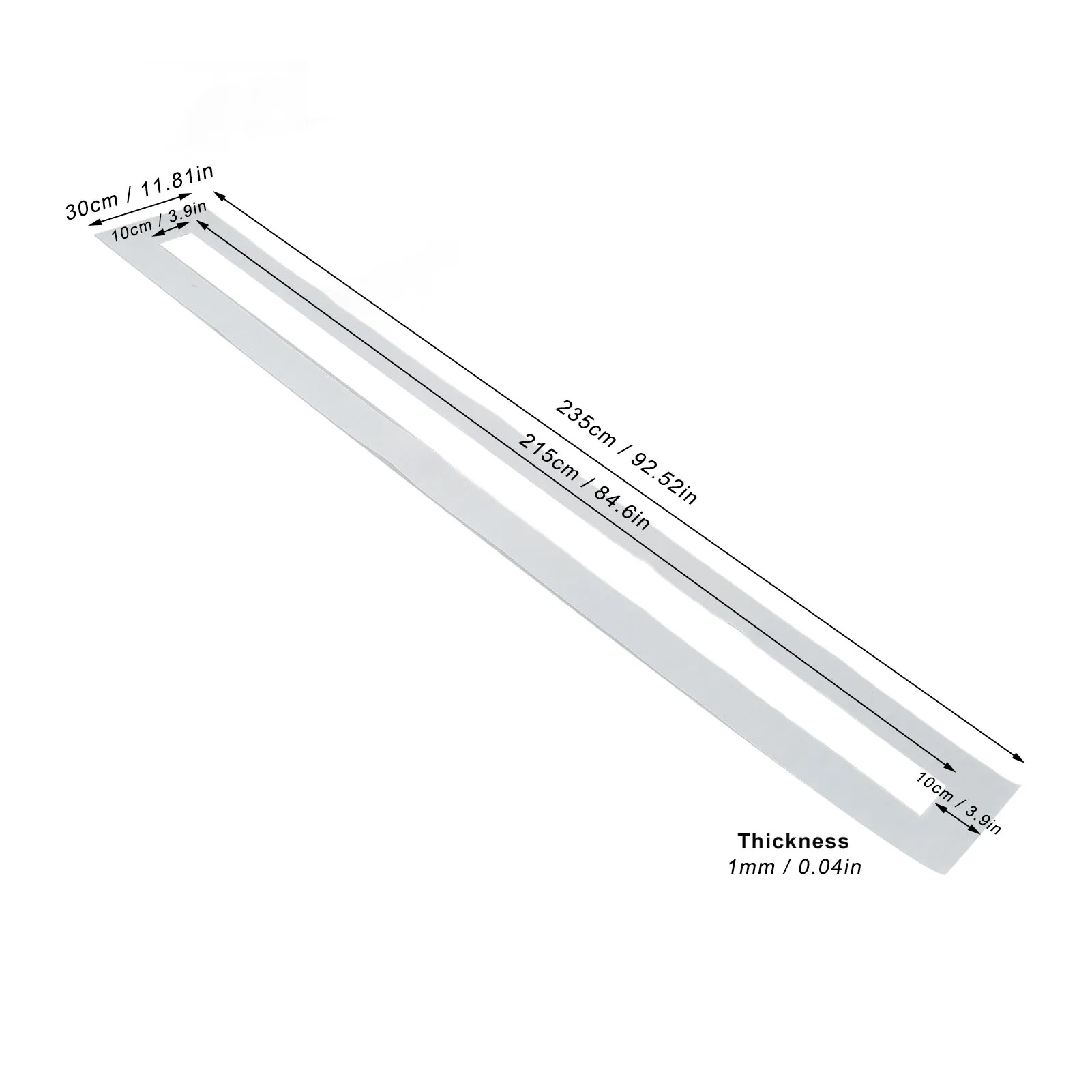 Road Line Stencil Easy To Clean Reusable Parking Lot Straight Line Stencil Widely Used Simple To Operate for Asphalt Pavement