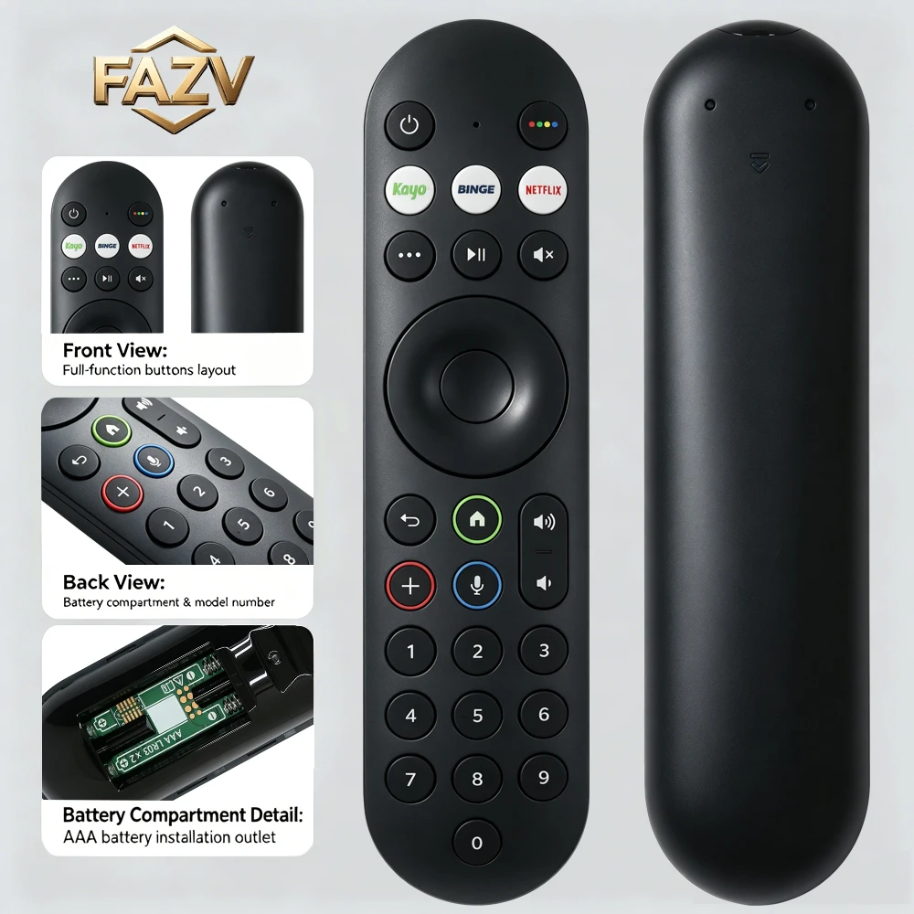 FAZV Bluetooth Voice Remote for Sky Glass Sky Stream Hubbl TV Box LC203-01-FYTL Glass 55/65