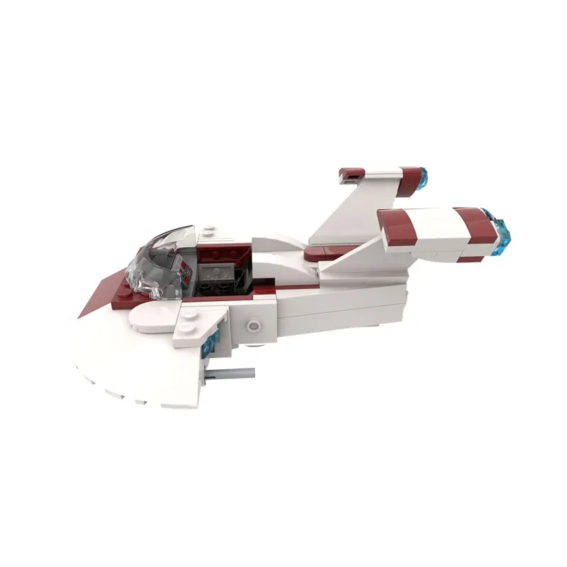 

Строительный блок MOC, серия космических кораблей, космические войны, белый космический корабль, креативная модель кирпича, образовательная игрушка на день рождения, MOC-21565, 129 шт.