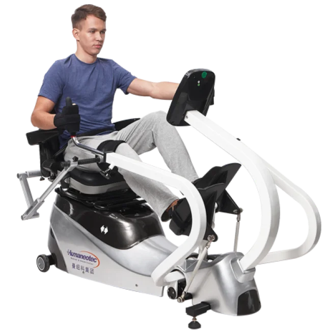 Medical rehabilitation physiotherapy rehabilitation exercise device recumbent cross trainer machine