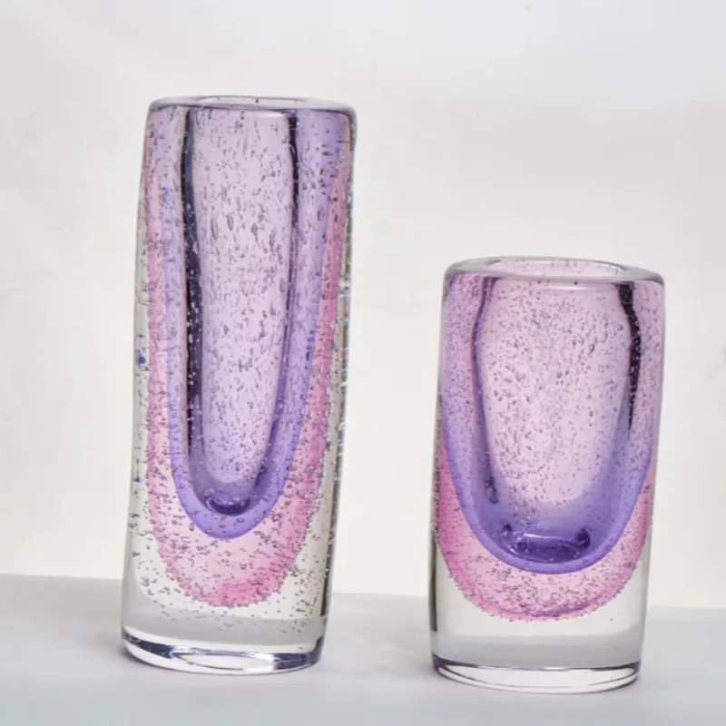 Translucent glaze, art vase, hand decoration, carved floral pattern