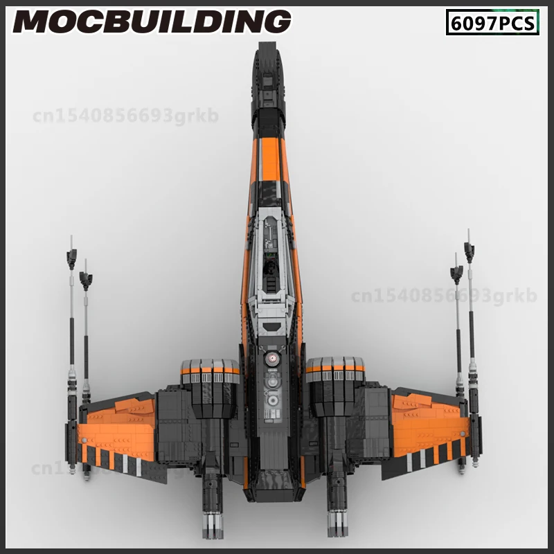 UCS Wing Series T-70 Starfighter Moc Building Blocks Imperial Starship DIY Model Technology Bricks Toys Birthday Gift