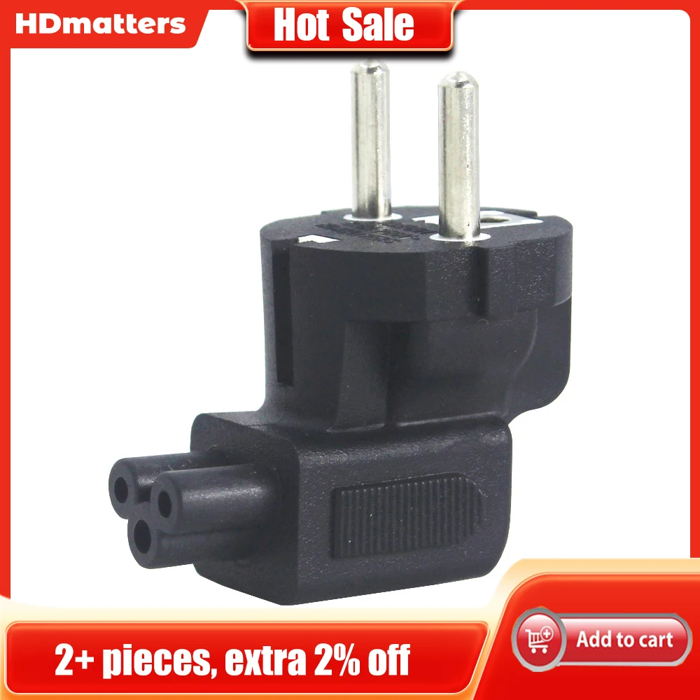 90 درجة زاوية الاتحاد الأوروبي محول القابس الأوروبي Schuko التوصيل الاتحاد الأوروبي CEE7/7 إلى IEC C5 المكونات بزاوية IEC C5 إلى أوروبا CEE7/7 كابل محول القابس