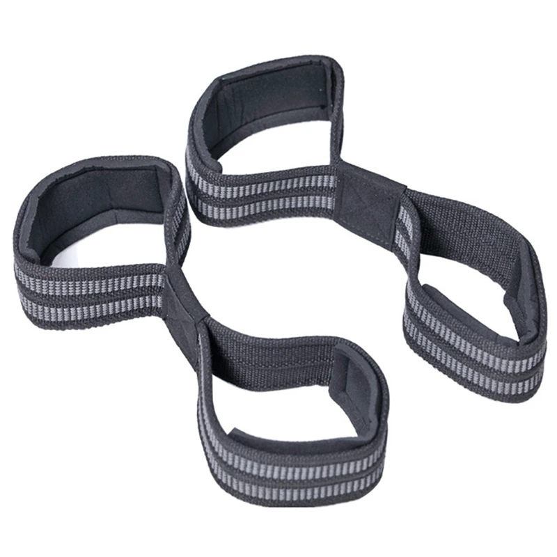 

Fitness Figure 8 Weight Lifting Straps Wrist Strap for Power Weightlifters Pull-Ups Bar Powerlifting Gym