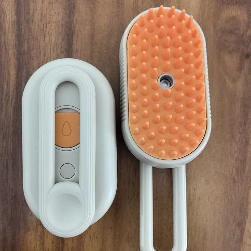 Brosse à Vapeur Électrique 3 en 1 pour Chat, Peigne à Eau pour Animaux de Compagnie, Pulvérisation de Cheveux, Énergie