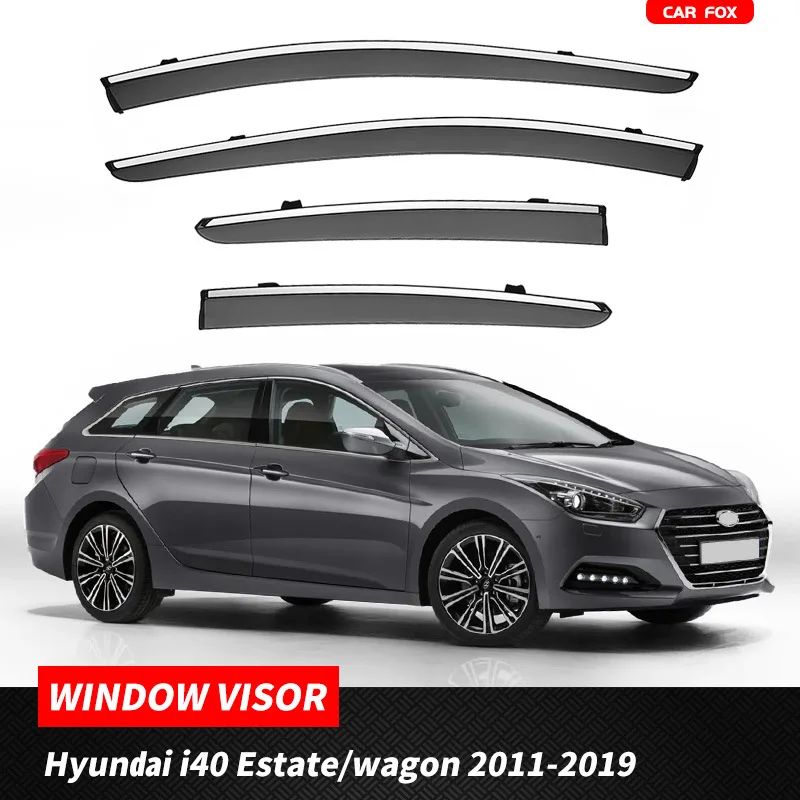 

For Hyundai i40 Estate 2011-2019 Car Window Visor Awning Shelters Windshield Side Window Rain Sun Shade Accessories Car Styling