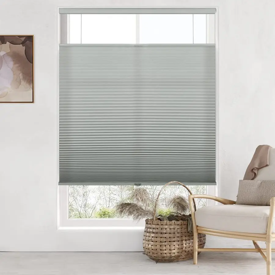 

Top Down Bottom Up TDBU Cordless Cellular Shades, Light Filtering Honeycomb Shades Thermal Insulation Noise Reduction Blinds for