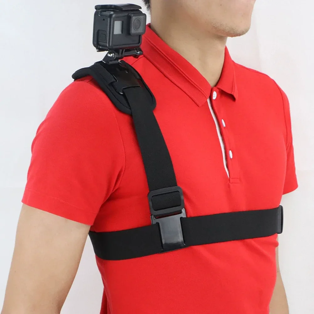 Shoulder Strap Mount Harness Shoulder Video Camera Shoulder Chest Strap Supports Belt For Go Pro Sjcam Sports Camera Accessories