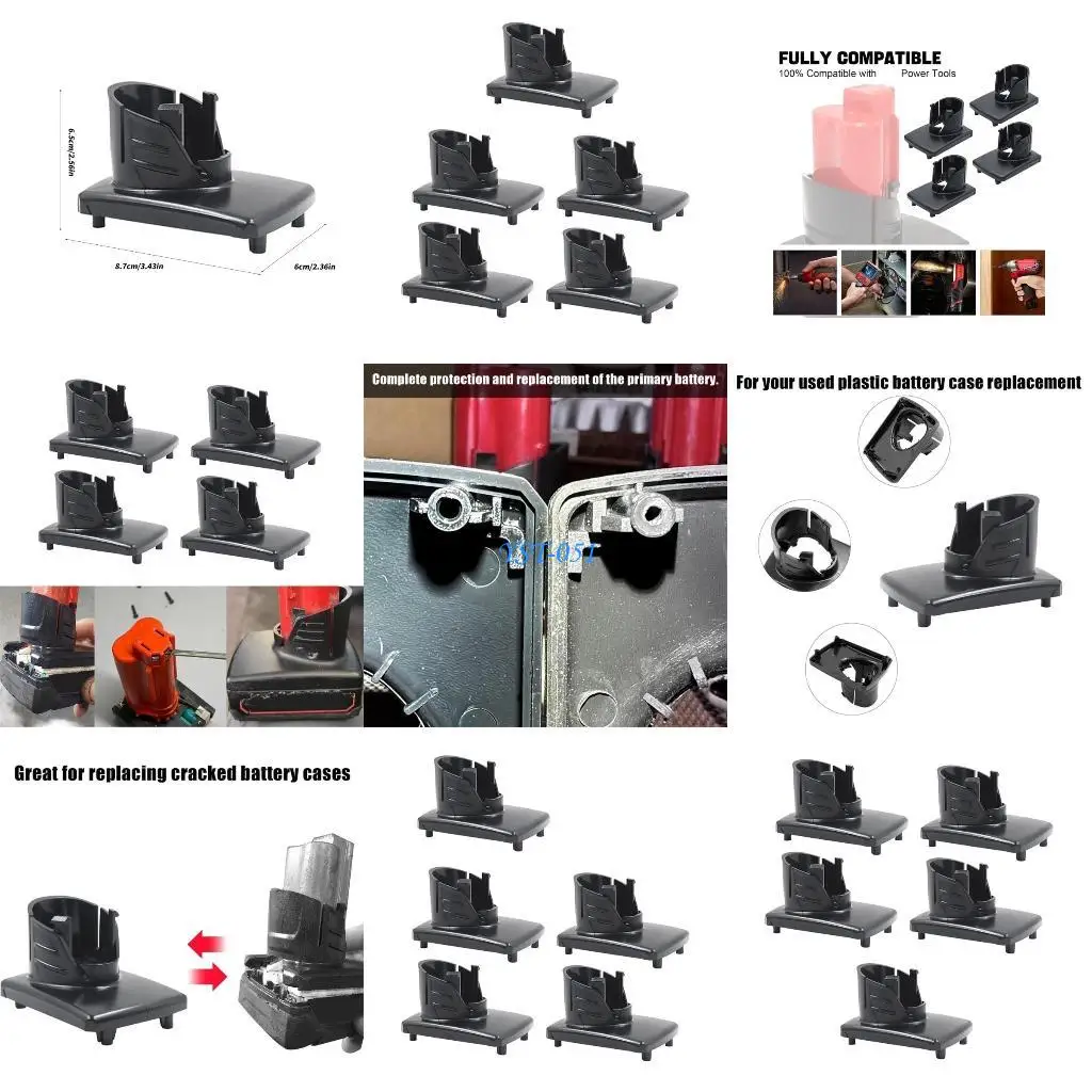 

E15A 5Pcs Heavy Duty Battery Case Cover Circuit Board Shell Replacement For 12V