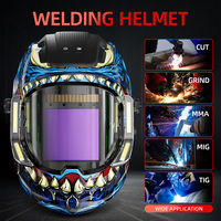 ANDELI Auto Darkening Welding Helmet Panoramic 180° View True Color 4 Arc Sensor Welding Mask for MIG MAG MMA Welder Machine