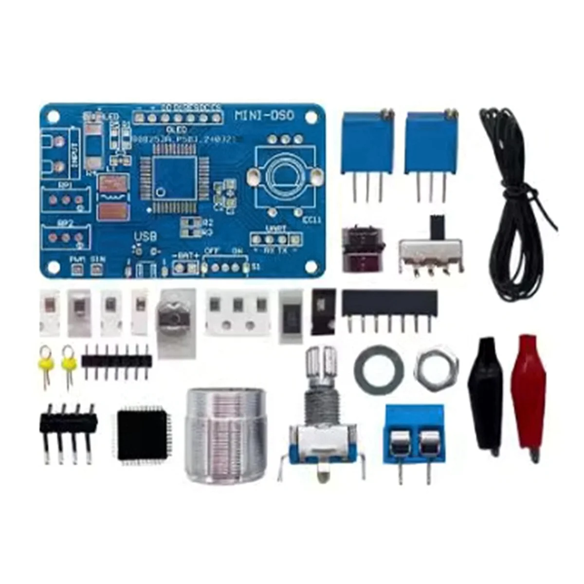 AA98 DIY Mini Digital Oscilloscope Kit STC8K8A Microcontroller Electronic Soldering Practice Loose Parts