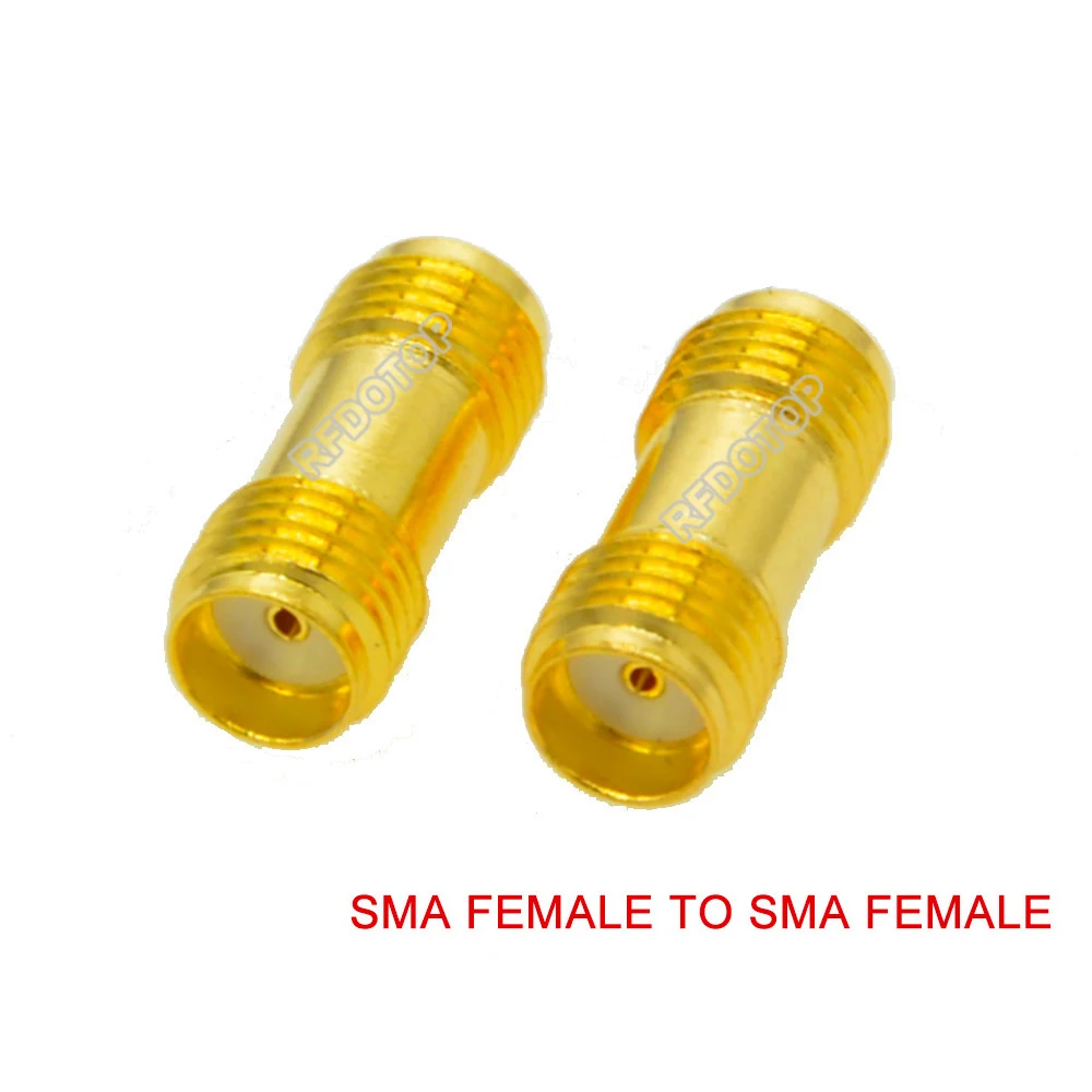 100PCS/lot SMA Female to SMA Female Jack Straight Connector for Wifi Raido Antenna SMA-K(K) RF Coaxial Adapter Wholesales