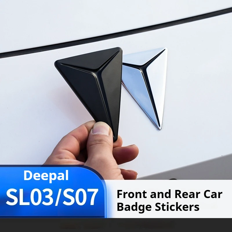

For Deepal SL03 S07 L07 Blackened Car Emblem Letter Sticker Black Warrior Exterior Modification Accessories