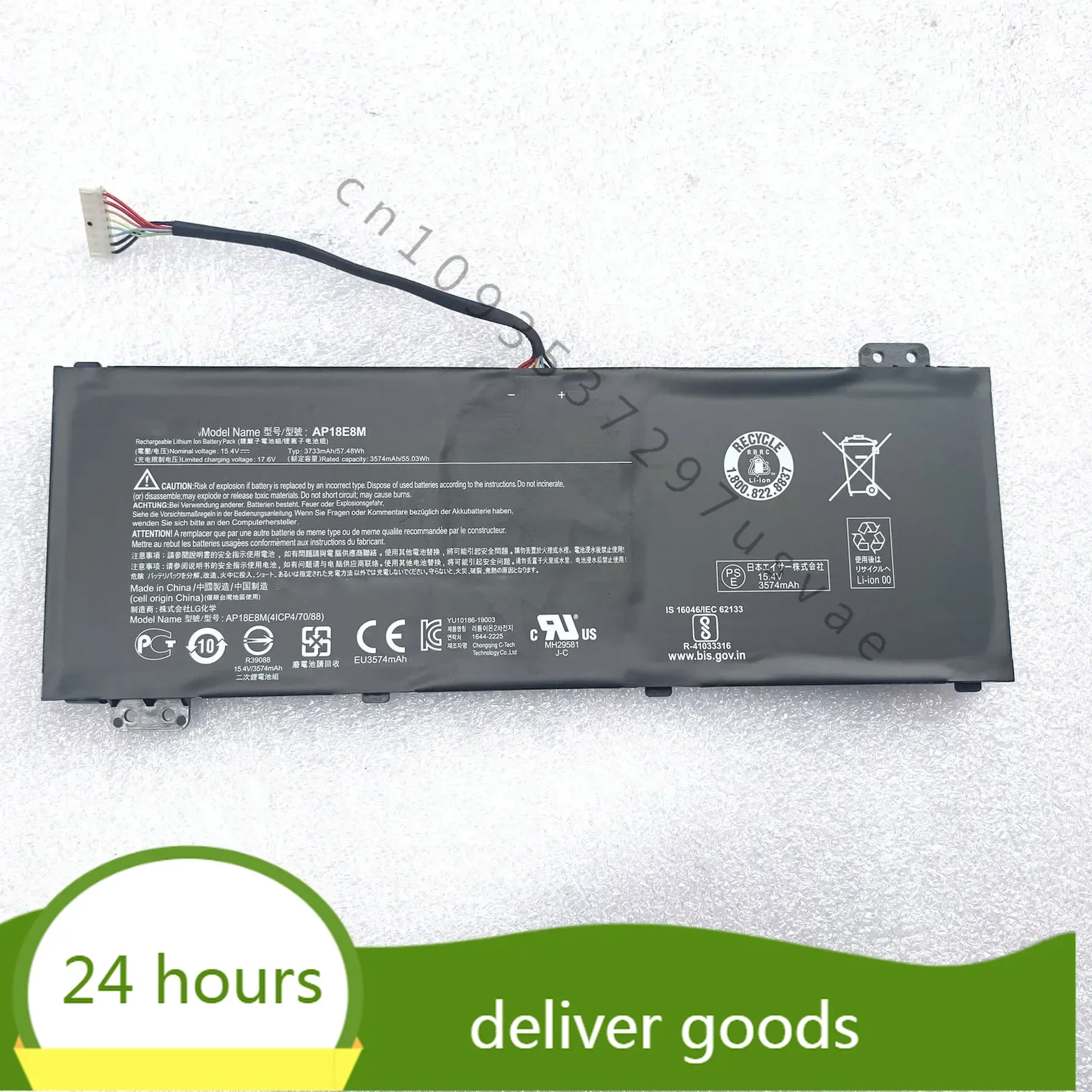 NEW  battery for ACER 4ICP4/70/88 AP18E8M Aspire 7 A715-74 Nitro 5 AN515-54 AN515-43 ConceptD 5 CN515-71 Laptop battery