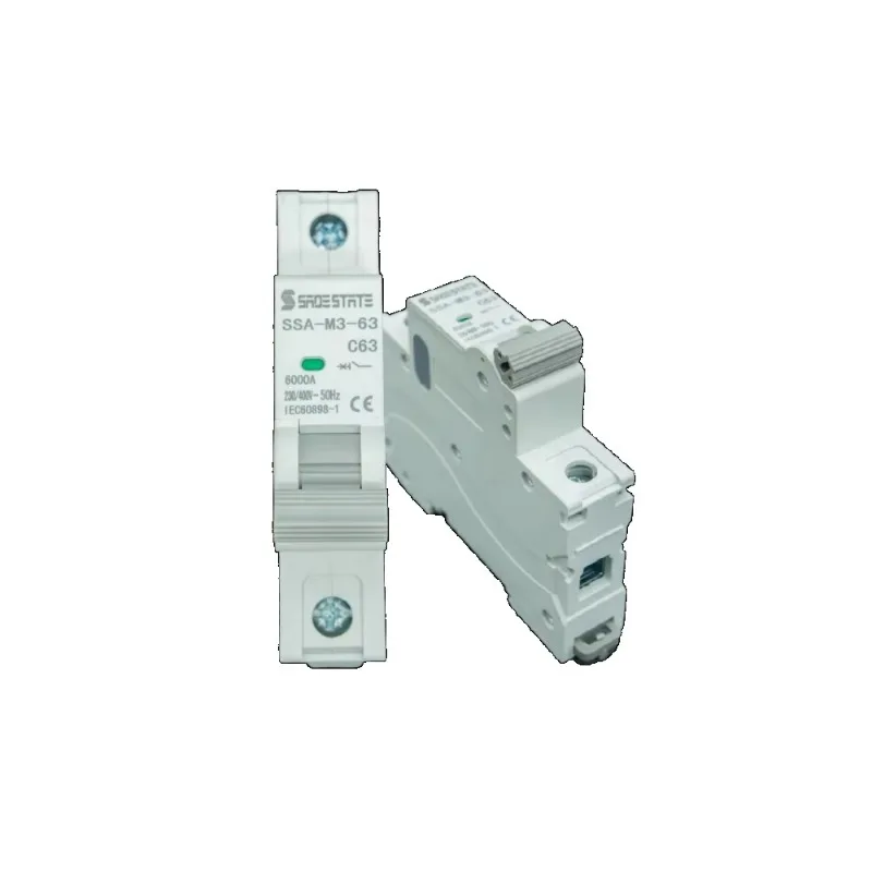 Micro Circuit Breaker UL489 Standard MCB Protection Relay 1P 63A General Electric Mini Circuit Breakers