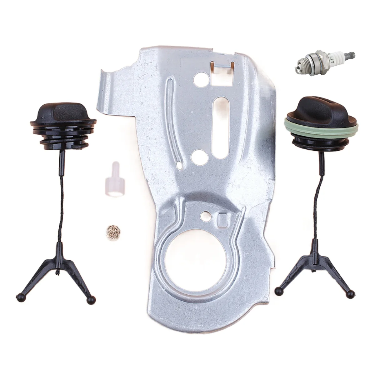 Oil Pump Plate Tank Vent Breather Fuel Oil Cap Kit Fit Husqvarna 340 345 350 Jonsered 2150 2145 2141 Chainsaw Parts 503875701