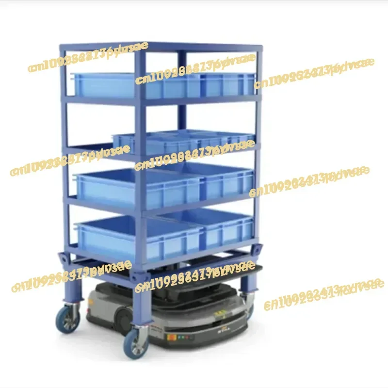 2025robotic warehousing material handling equipment agv robot with MAX 200kg LOAD AGV robot view 4