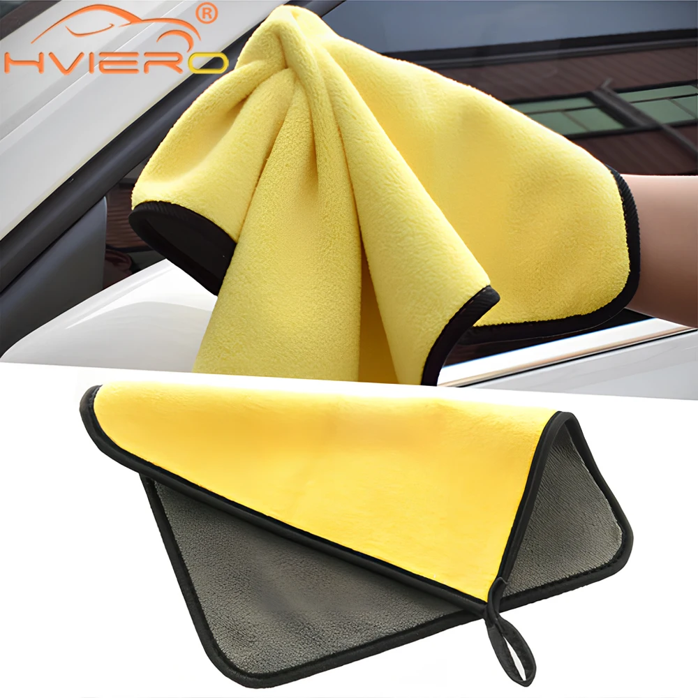 Microfiber Towel Car Interior Dry Cleaning Rag for Car Washing Tools Auto Detailing Kitchen Towels Home Appliance Wash Supplies