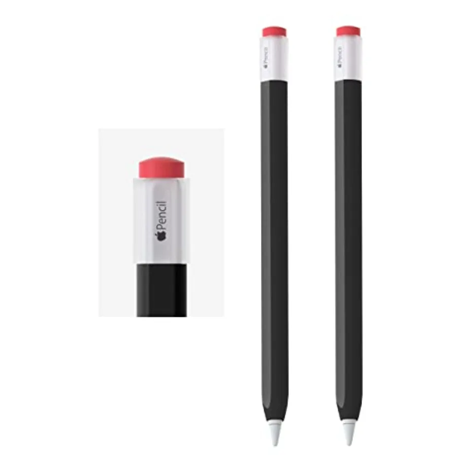 

2 Pack Silicone Pencil Case Compatible with Apple Pencil 2nd Generation Only, Case Cover Sleeve Accessories Protective Skin Hol