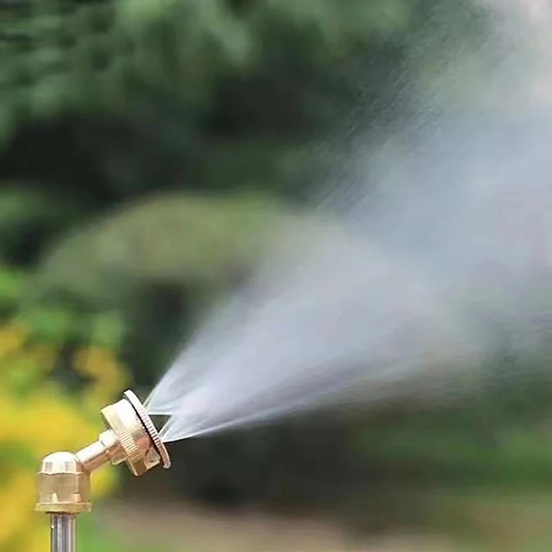 New 1PC Garden Sprinkler Head Adjustable 5 Hole Brass Sprayer Nozzle M14 Atomizing Spray Hose Fitting Agricultural Irrigation