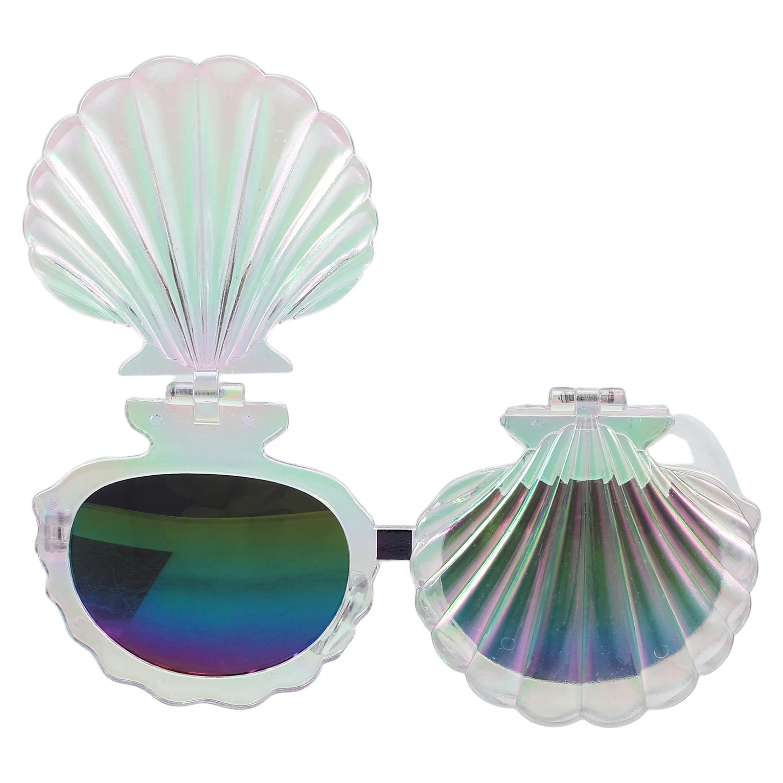 

Shell Glasses Beach Pool Eyeglasses Hawaiian Party Favor Funny Sunglasses for Props