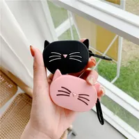 Cartoon Earphone Case for Xiaomi MI Redmi AirDots Headphones Cover TWS Bluetooth Earphone Wireless Charging Box Bags With Hook