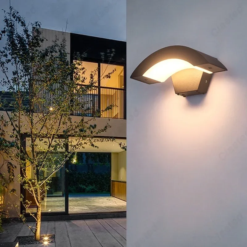 Simples e Criativo LED Waterproof Wall Lamp, Iluminação Interior, Exterior, Jardim, Corredor, Iluminação Decorativa