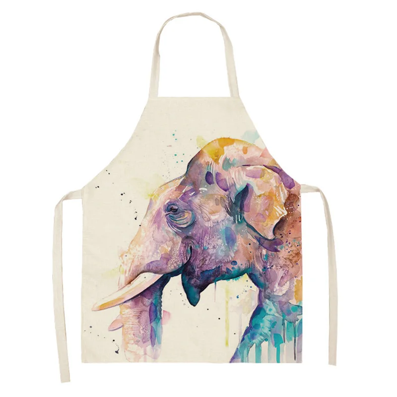 Creative elephant pattern House cleaning Apron for children customizable apron Child apron aprons for women Woman kitchen apron