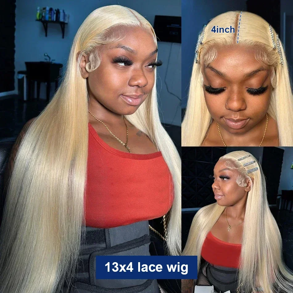 Blonde Wig Hd Lace Wig 13x6 Human Hair 613 Lace Frontal Wig 13x4 Remy Bone Straight Lace Front Wigs Human Hair 30 Inch