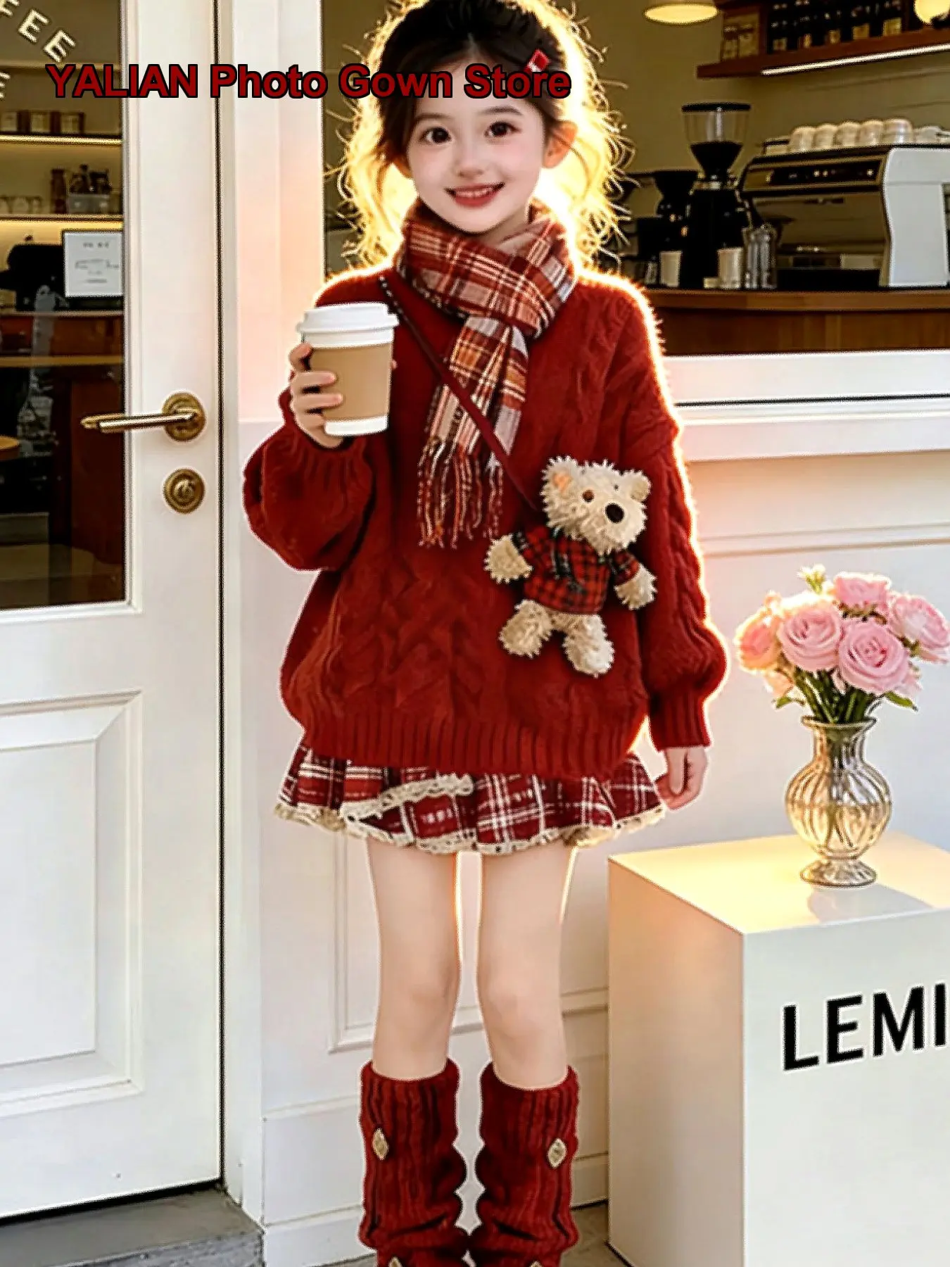 Girls Winter Outfit Set 2026 Stunning Look Skirt Zodiac Year New Year Clothes