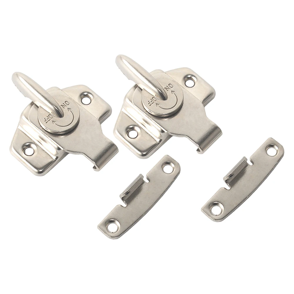 Door Lock Door Hasps 1/2 Pcs 180 Degree Door Latch Accessories Door Buckle Door Hasps Easy To Install Fasteners