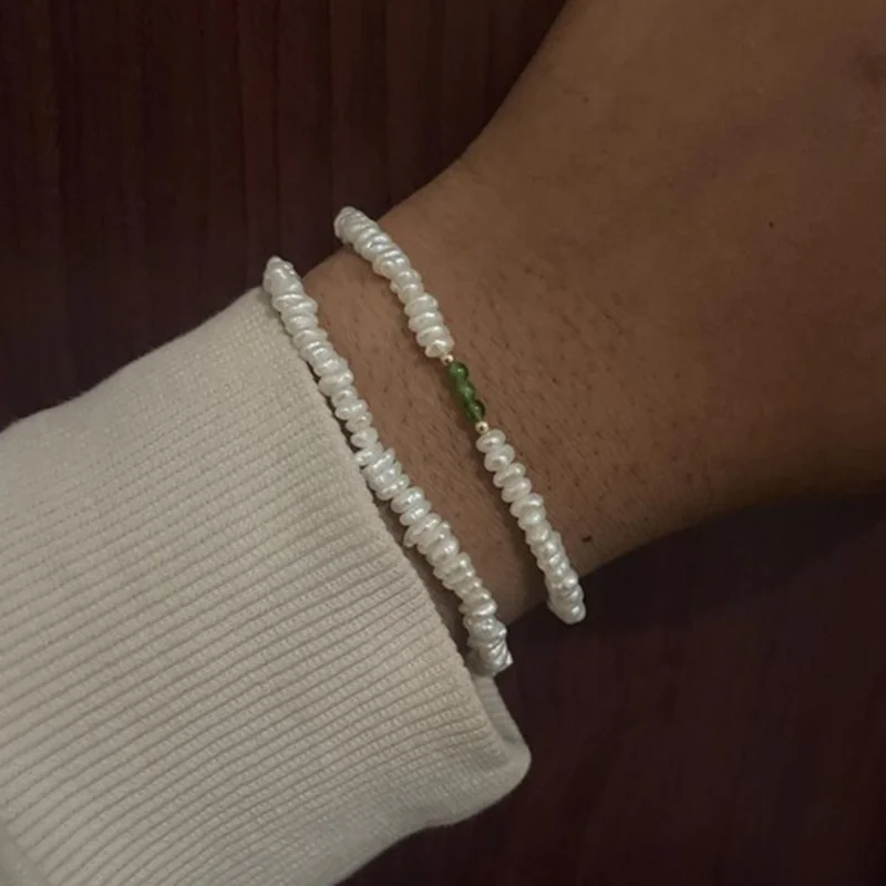 14K Gold Filled Pearls Bracelet Gold Bracelets for women Mini Beaded Pearl Bracelet Layered Bracelets fmale Gifts for women