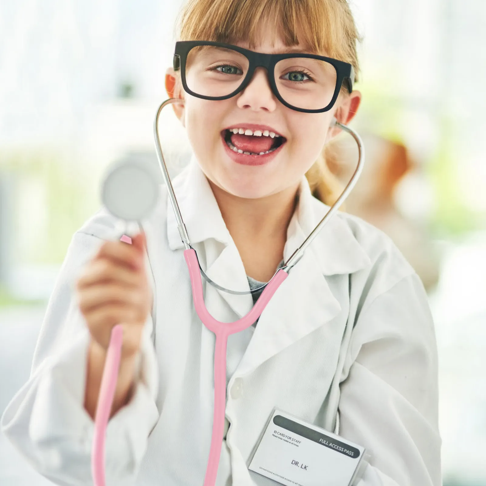 Kids Stethoscope Toy for Role Play – Educational Pretend Doctor Nurse Set to Develop Creativity & Thinking Skills