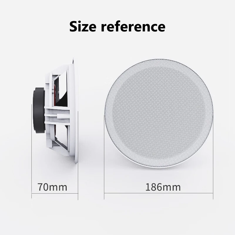 High Quality Embedded Type 6-inch Home Wireless Bluetooth Wall-mounted Ceiling Speaker Heavy Bass Speakers Broadcasting System