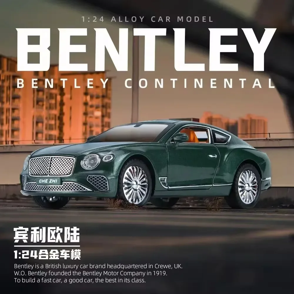 1:24 slitina auto modelka kompatibilní pro bentley bentayga continental GT  simulace dřít záda auto ornamenty pro chlapci dárky