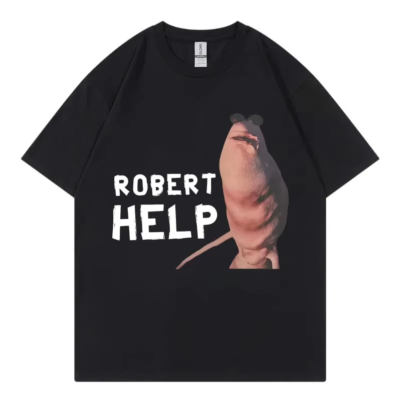 Marcus The Worm Funny Meme T-shirt High Street Fashion Trend Short Sleeve T Shirts Men Women Casual Oversized Cotton T-shirts