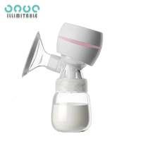 Portable Integrated Electric Breast Pump with LED Screen for Breastfeeding 3 Modes 9 Suction Level Low Noise 180ml Milk Bottle