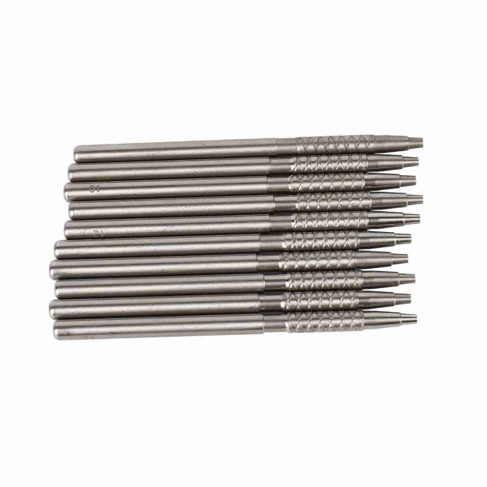 10Pcs Stainless steel Watch Hand Presser 10 pieces set Double head Watch Hand Tool Dual purpose Pen style Watch Installer