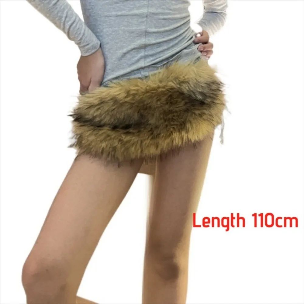 خمر فروي الفراء أحزمة الخصر مثير الخصر سلسلة بو الجلود فاسق حزام البنطال الجينز للنادي الليلي #6